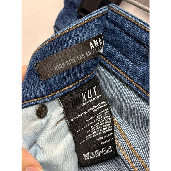 Kut From The Kloth Flared Jeans, Ana Fab Ab High Rise, Women's Size 00 - Picture 3 of 7